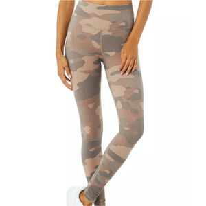 ALO Yoga Women's Camo High-Waist Leggings in Taupe & Olive